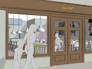 Visualisatie restaurantconcept door Paul Battem